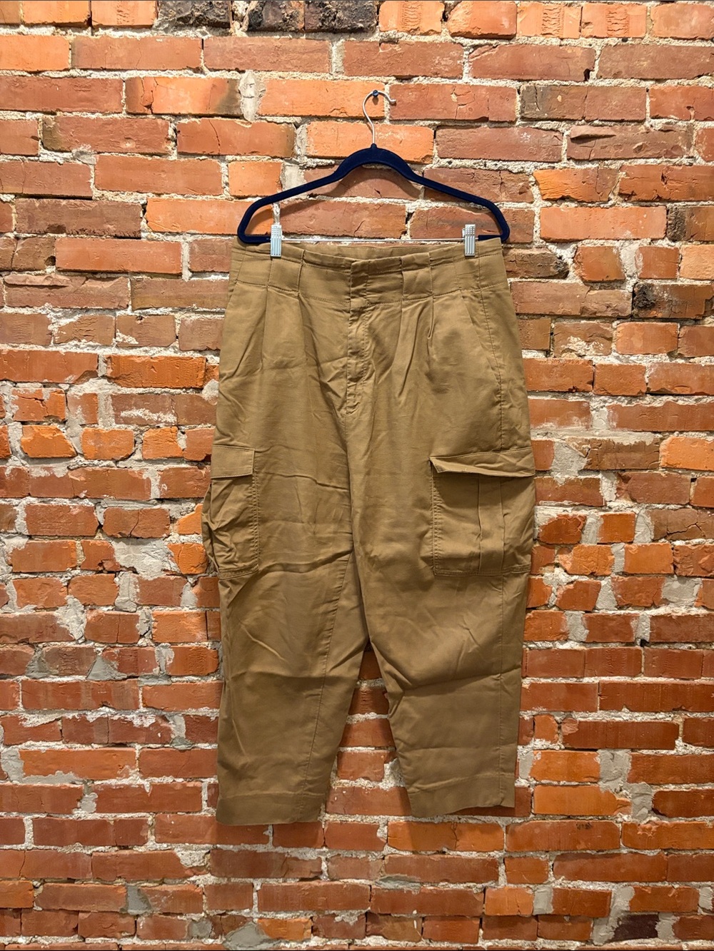 Banana Republic Tan Cargo Tapered Trousers